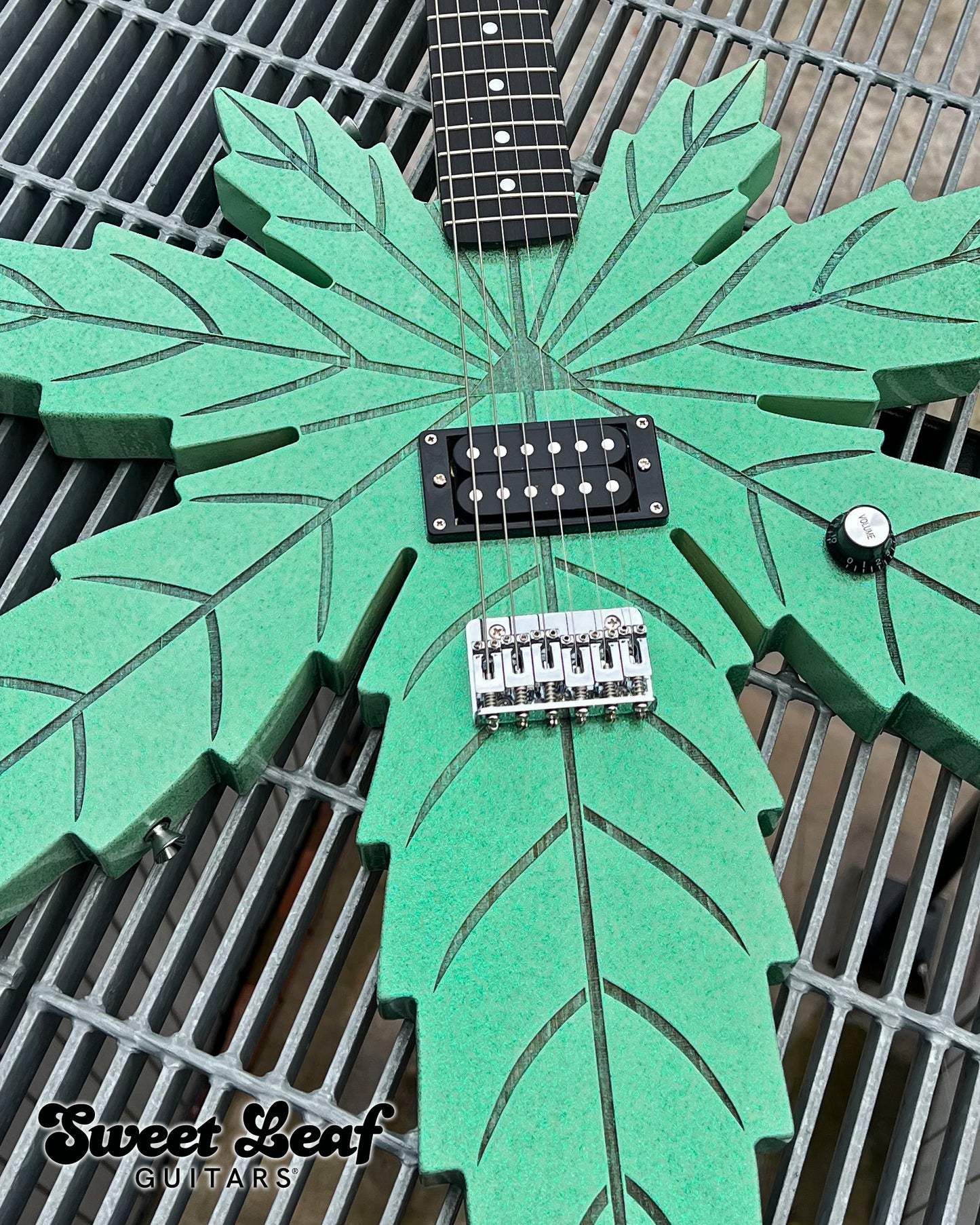 Original Marijuana Leaf Electric Guitar - I Chong by Sweet Leaf Guitars®