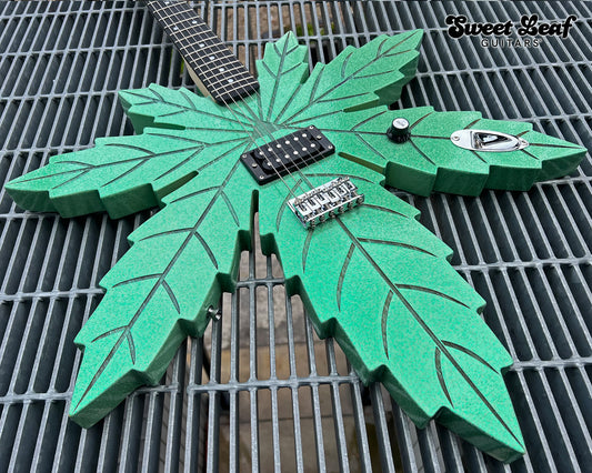 Original Marijuana Leaf Electric Guitar - I Chong by Sweet Leaf Guitars®