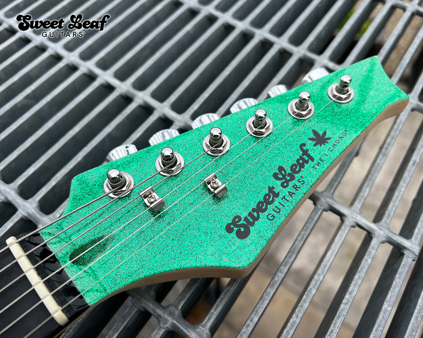 Original Marijuana Leaf Electric Guitar - I Chong by Sweet Leaf Guitars®