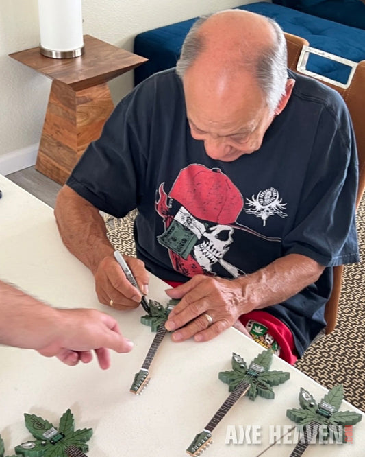 2026 Cheech & Chong Signed Sweet Leaf Guitars® Replica Collectible Autographed by Cheech Marin and Tommy Chong